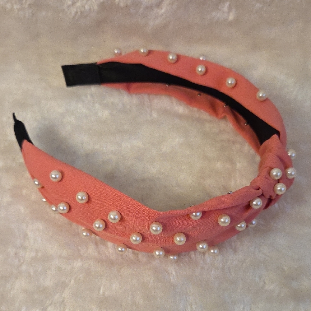 1 Pearl Studded Headbands - Coral, Lavender, and Blush Choose your color ☺️ - Picture 4 of 6